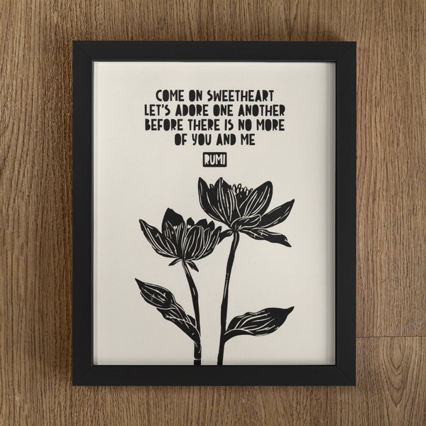 Lieverd, laten we elkaar aanbidden voordat er geen meer van jou en mij is, koppelcadeau, koppelprint, partnercadeau, cadeau voor hem, cadeau voor haar