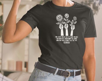 Angela Davis T-shirt, Radically Transform The World Quote, Social Justice Tshirt, Radical Quote, BLM Tshirt, Feminist Tshirt, Radical Tshirt