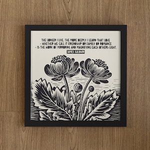James Baldwin Print, James Baldwin Poster, Deeply Learn That Love... Is Mirroring And Magnifying Each Others Light, James Baldwin Art