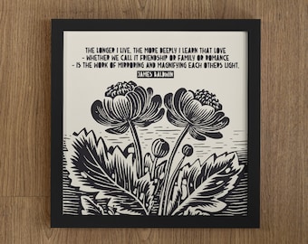 James Baldwin Print, James Baldwin Poster, Deeply Learn That Love... Is Mirroring And Magnifying Each Others Light, James Baldwin Art