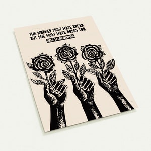 Postcards x10 Workers Rights, Feminist Postcard, Social Justice Postcard, Postcard Print, Postcards For Framing, Rose Schneiderman Quote