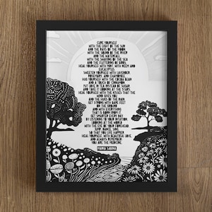 You Are The Medicine, Maria Sabina Poem, Maria Sabina Print, Poetry, Poem, Maria Sabina Art, Self Care Quote, You Are The Medicine Print