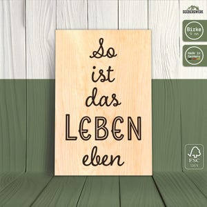 Premium Wooden Sign – That&#39;s Just Life | Humorous Wall Decor | Life Wisdom