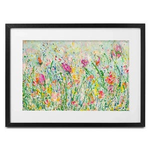 Wild Meadow In Green Framed Art Print (Jane Brookshaw)