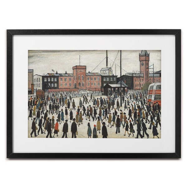 Going To Work Framed Art Print (L S Lowry)