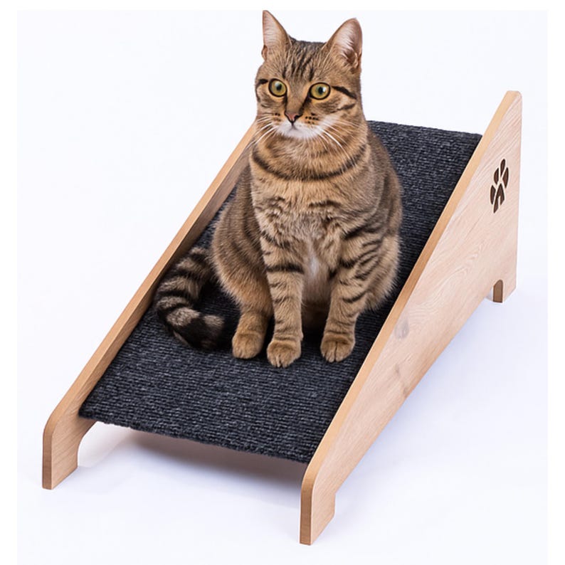 Cat Scratch Ramp Adjustable Inclined Cat Scratching Ramp With Textured Carpet - Etsy