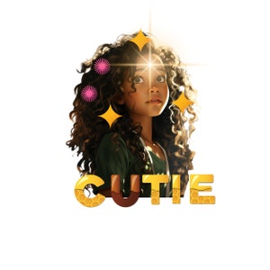Cute Little diva afro girl png sublimation design download, afro girl png, afro american girl png, cute afro png, sublimate designs download