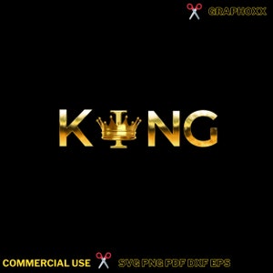 King With Crown SVG, King Drippin&#39; Svg, Dope Svg, Black King Svg, Crown King Svg, Afro Svg, Man Svg, Black Man Svg, Man Shirt Svg Cut File