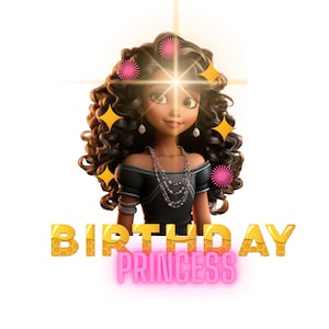Awesome Birthday princess peekaboo afro girl png sublimation design download, black girl png, birthday girl png, sublimate designs download