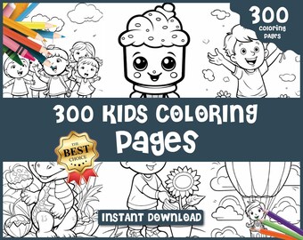 300 Bilder Malbuch, PDF, Ausmalseiten zum Ausdrucken, Einfache Mandalas, Stressabbau Muster, Kunsttherapie, Erwachsene und Kinder