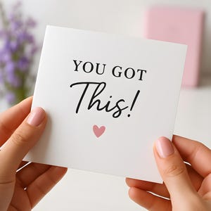 Vous avez cette carte - Motivation encourageante - Cadeau pensée positive - Carte de soutien pour un ami, un collègue ou un membre de la santé mentale