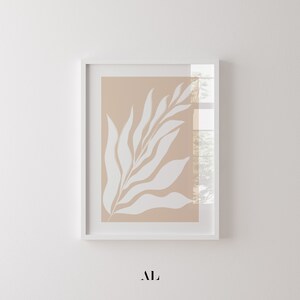 Minimalist Botanical Art, Printable Botanical Poster, Neutral Botanical Wall Art