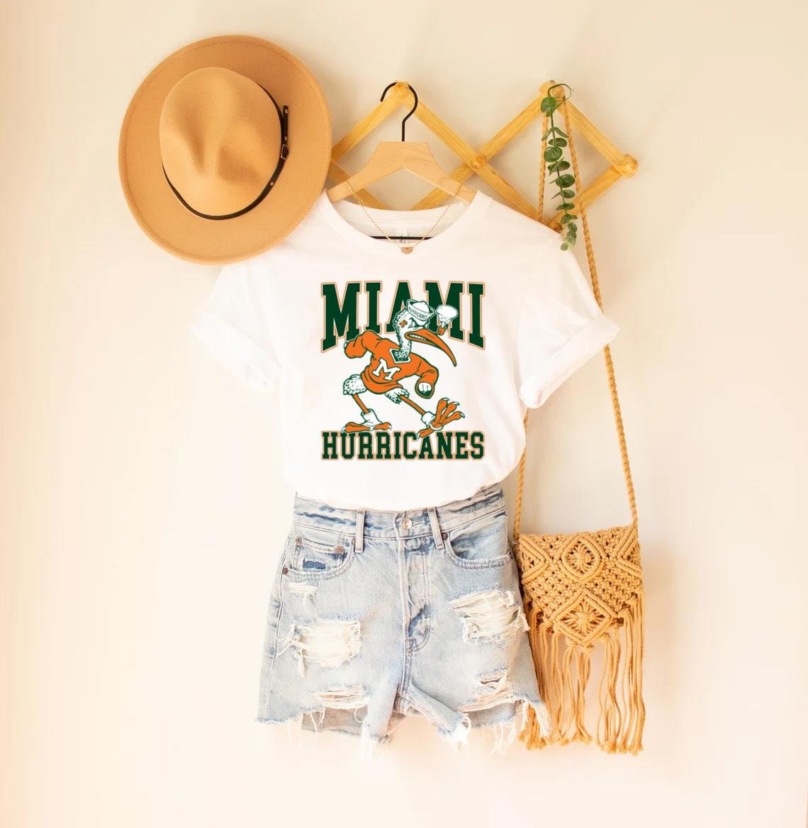 Vintage University Of Miami Hurricanes T Shirt