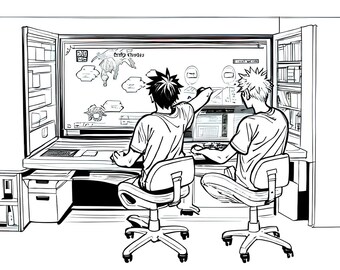 Busy Planning Ideas Print Anime