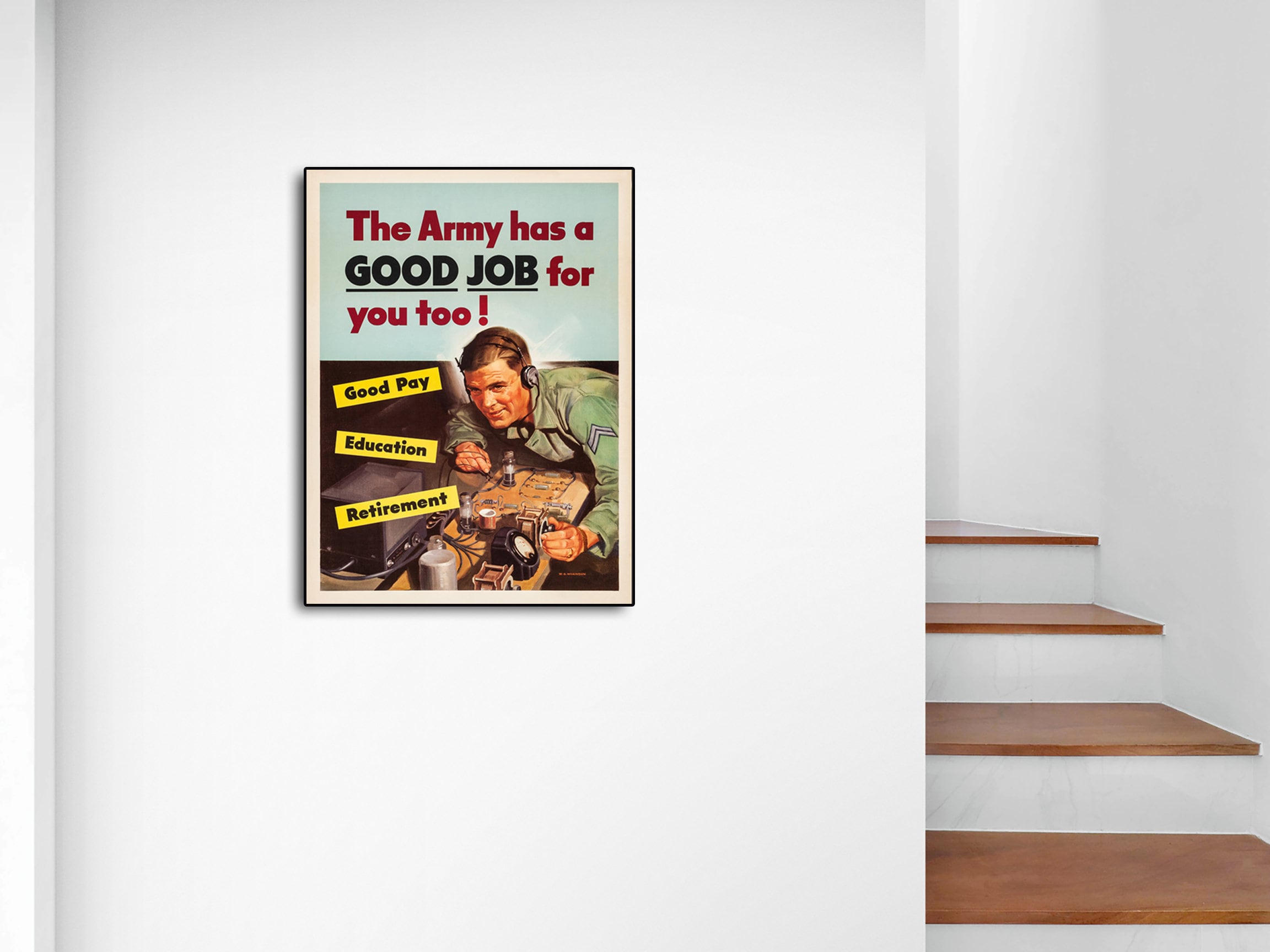 A vintage american WW2 recruitment poster for the US Army Air Corps Stock Photo - Alamy