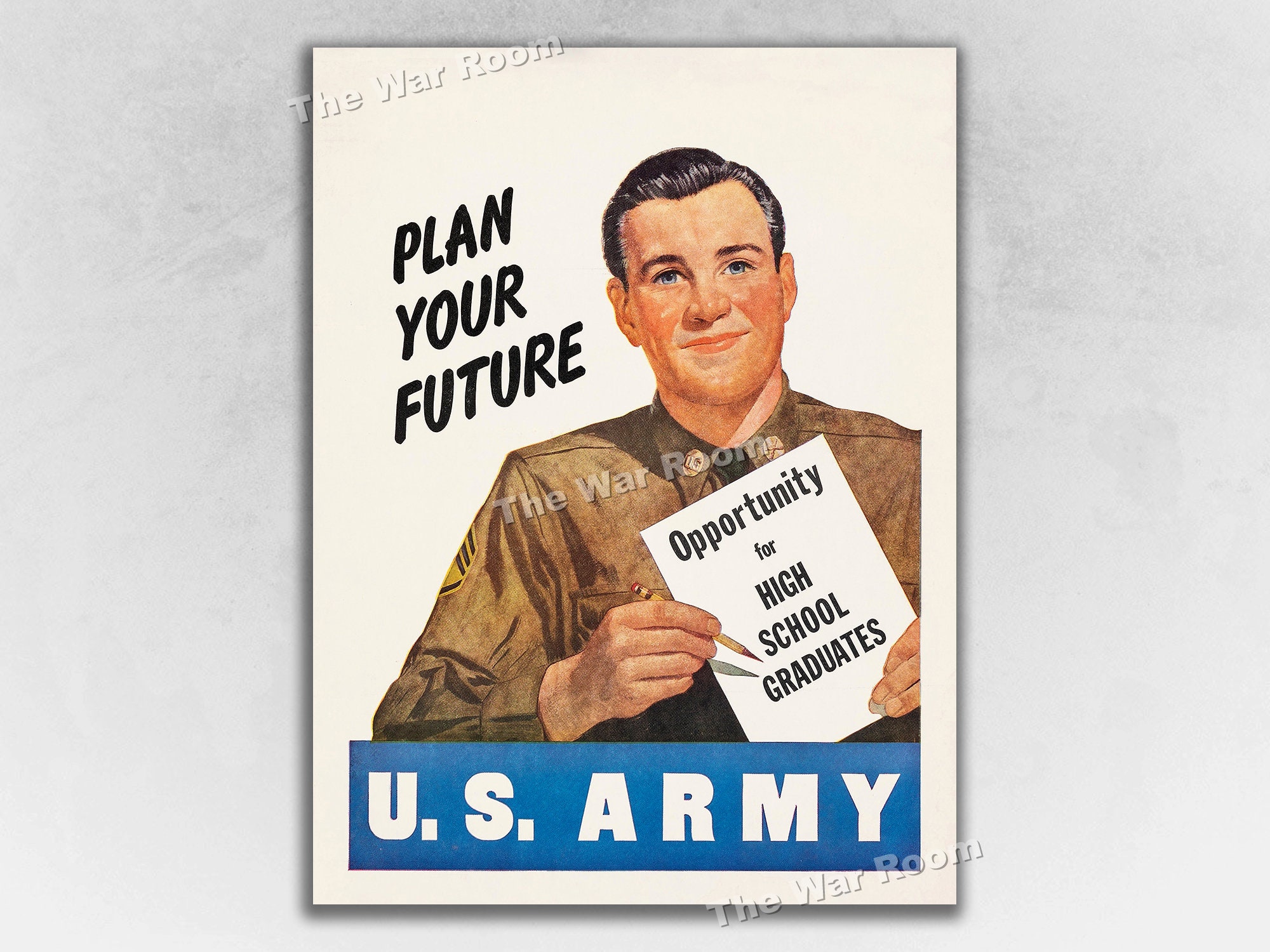 1951 Plan Your Future! - US Army Recruiting Poster
