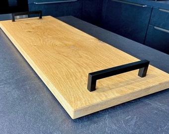 Serving board made of solid oak wood - available in two different sizes