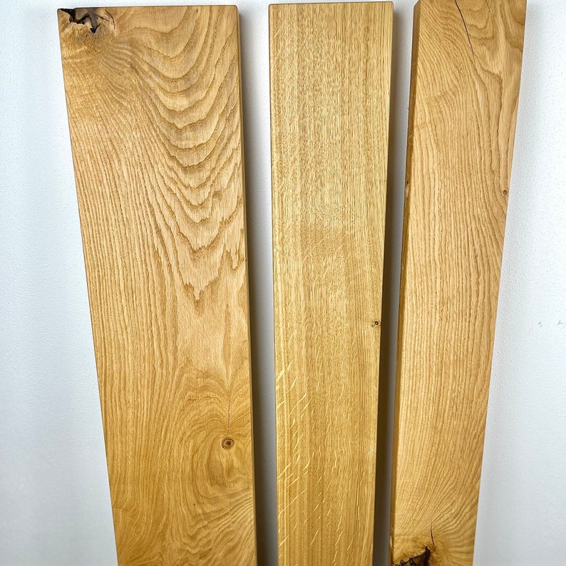 Schwebendes Massivholz Wandregal mit versteckter Halterung Tiefen 12, 15 und 20 cm Längen von 40 cm 100 cm Handgefertigt mehr Farben Bild 8