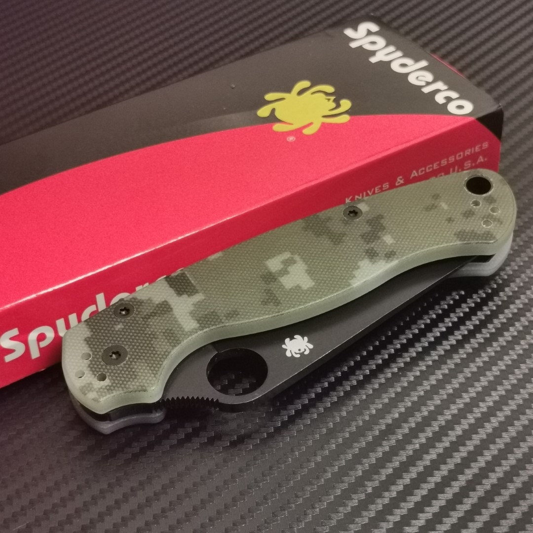 Knife SPYDERCO Pocket Knife CPM S30V Golden Colorado Tourist - Etsy