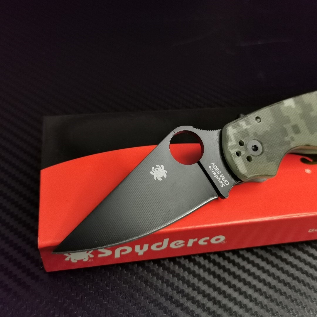 Knife SPYDERCO Pocket Knife CPM S30V Golden Colorado Tourist - Etsy Canada