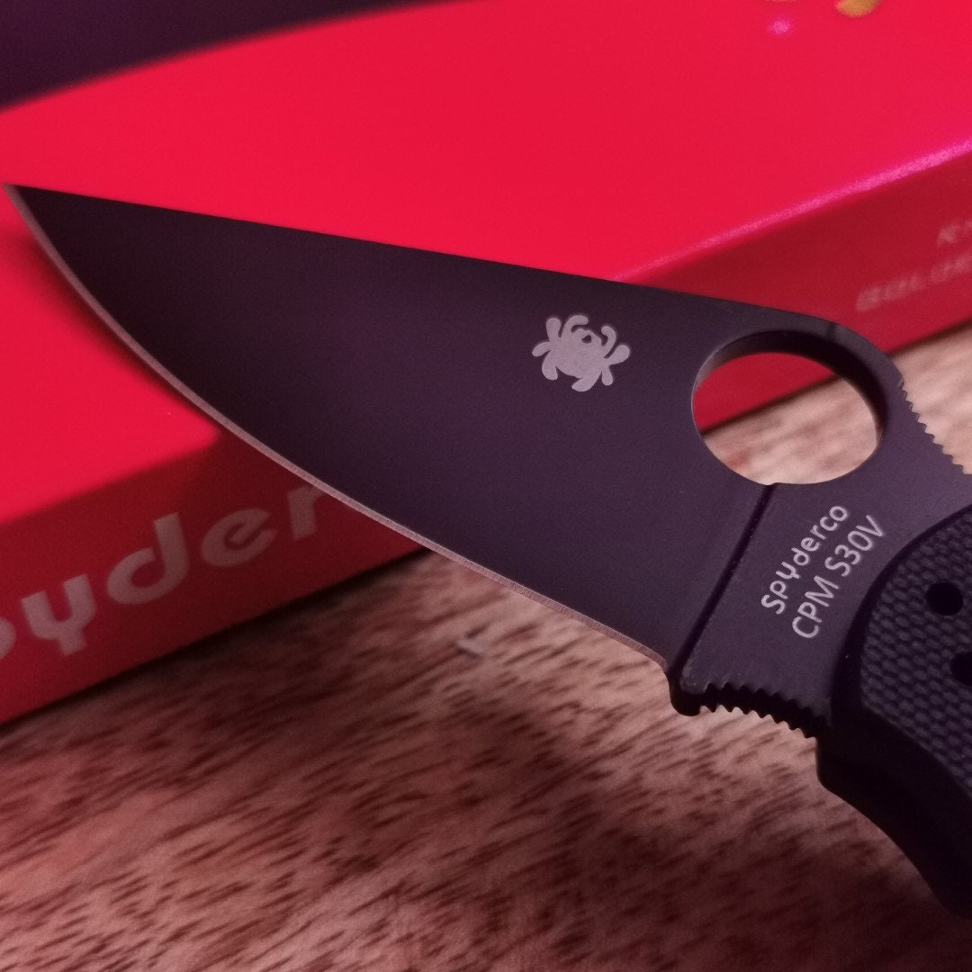 Knife SPYDERCO Pocket Knife CPM S30V Golden Colorado Tourist - Etsy