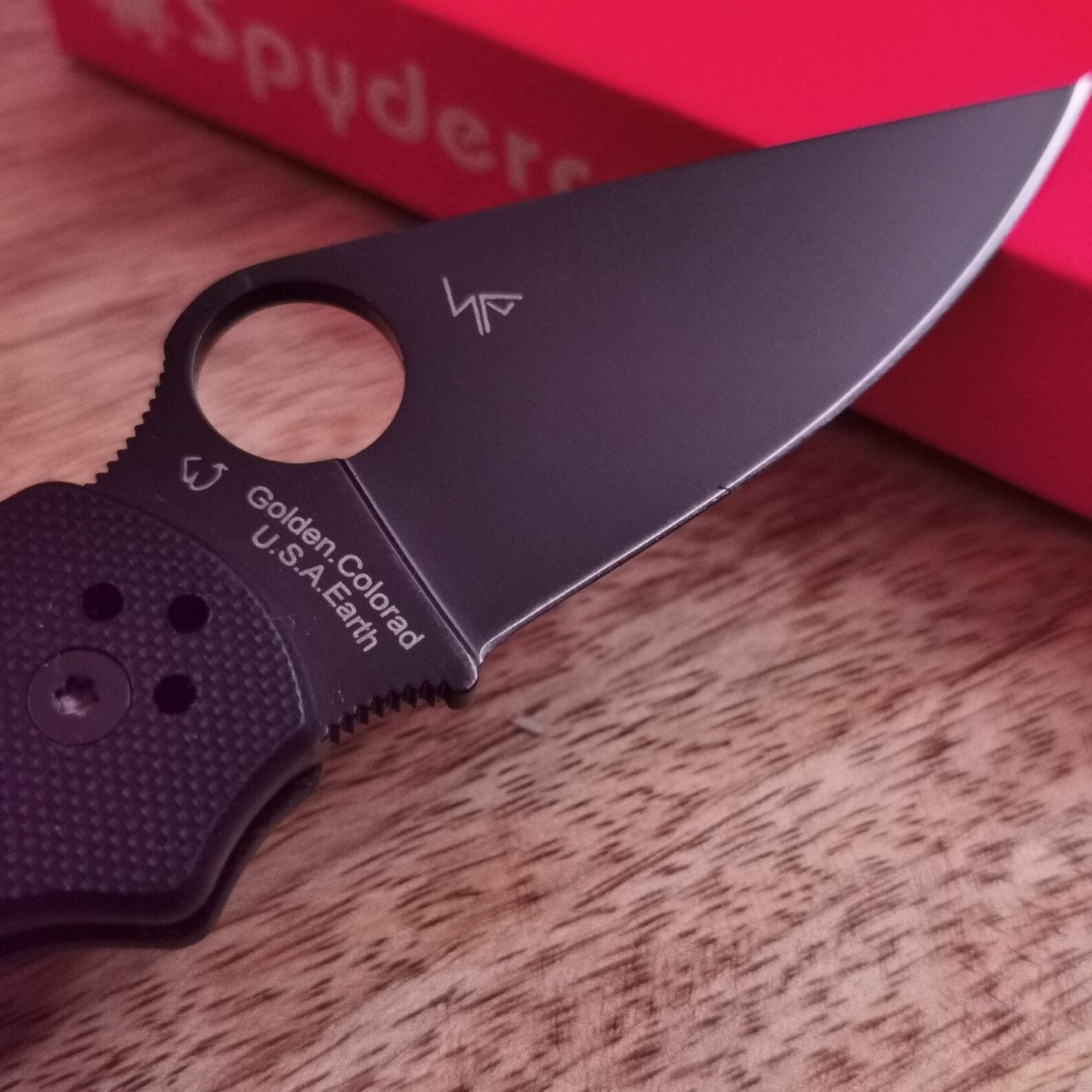 Knife SPYDERCO Pocket Knife CPM S30V Golden Colorado Tourist - Etsy