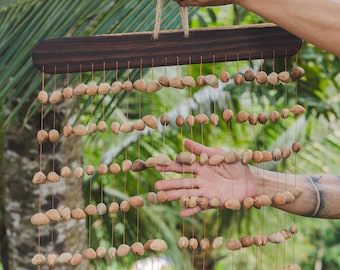 Kenari Seed Shaker, Water Sound Shaker, Kenari Seed Rattle, Nut Shell Shaker, Balinese Meditation Shaker