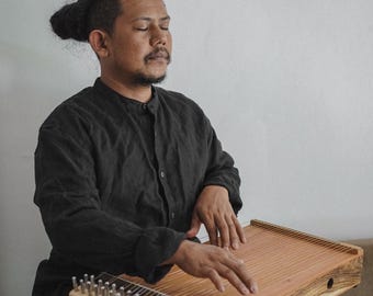 Handmade Mahogany Monochord: Sound Healing Instrument with Carry Bag
