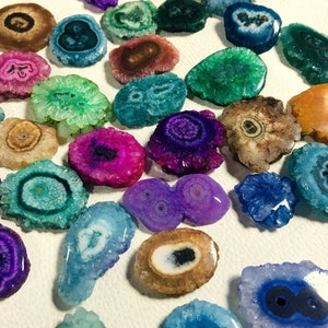 Solar quartz Stalactites-Rainbow Solar Quartz Druzy Slice, Wholesale Gemstone Lot, Rainbow Wire Wrap Cab, Rainbow Cab, handmade jewelrY