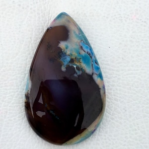 Dyed  Dendrite Opal Gemstone Black White Design Dendrite Opal Cabochon,  Dendrite Opal Stone, semi precious stone , Handmade cabochons,
