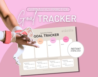 hoja de objetivos de práctica de gimnasia, hoja de objetivos de práctica diaria de gimnasia, hoja de objetivos para gimnastas, hoja de objetivos diarios para gimnastas, hoja de objetivos