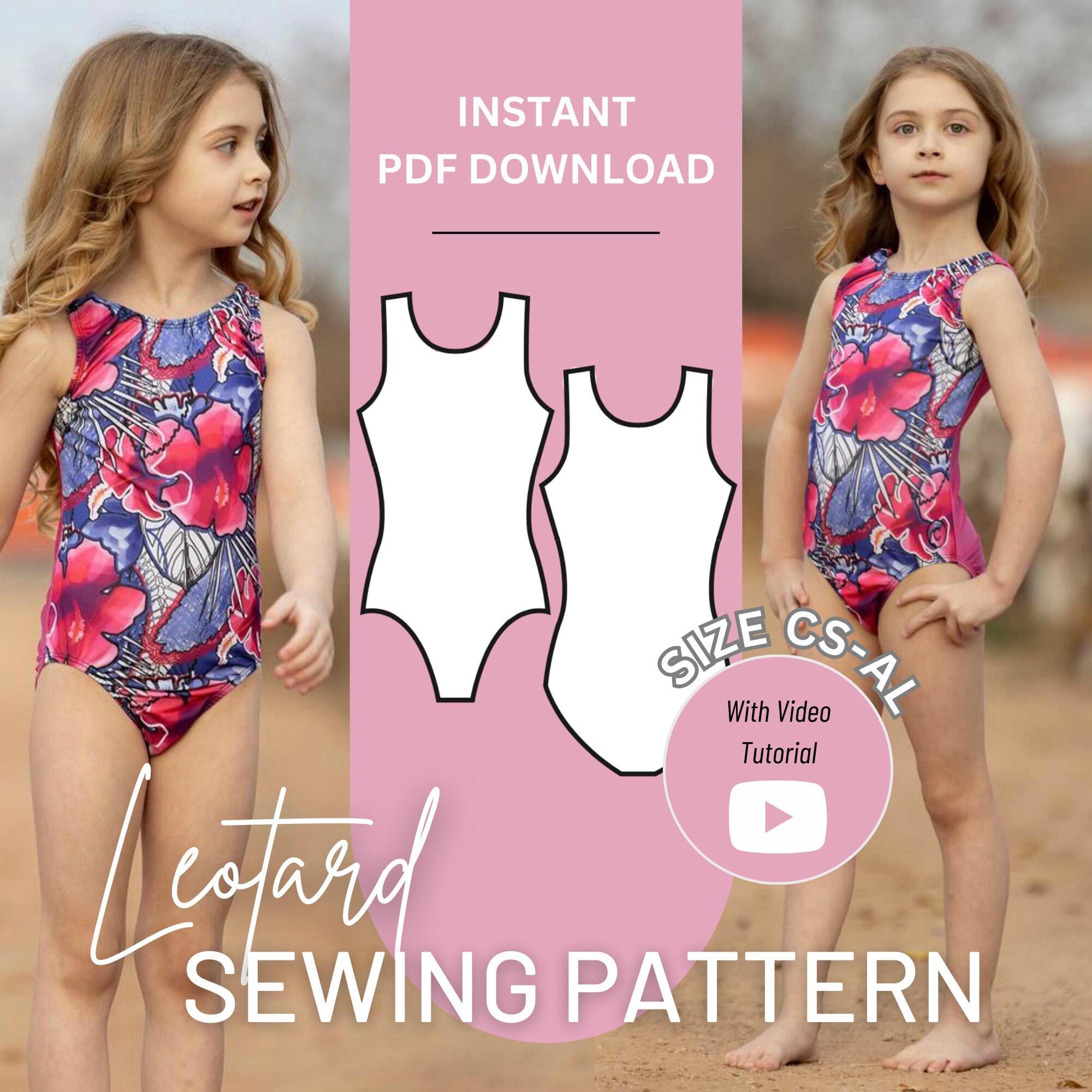 Leotard Sewing Pattern Tank Leotard Sewing Pattern Leotard Etsy Australia