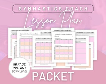 Planes de lecciones para entrenadores de gimnasia, plantillas de planes de lecciones, plantillas de planes de lecciones para entrenadores de gimnasia, plantillas de planes de lecciones digitales