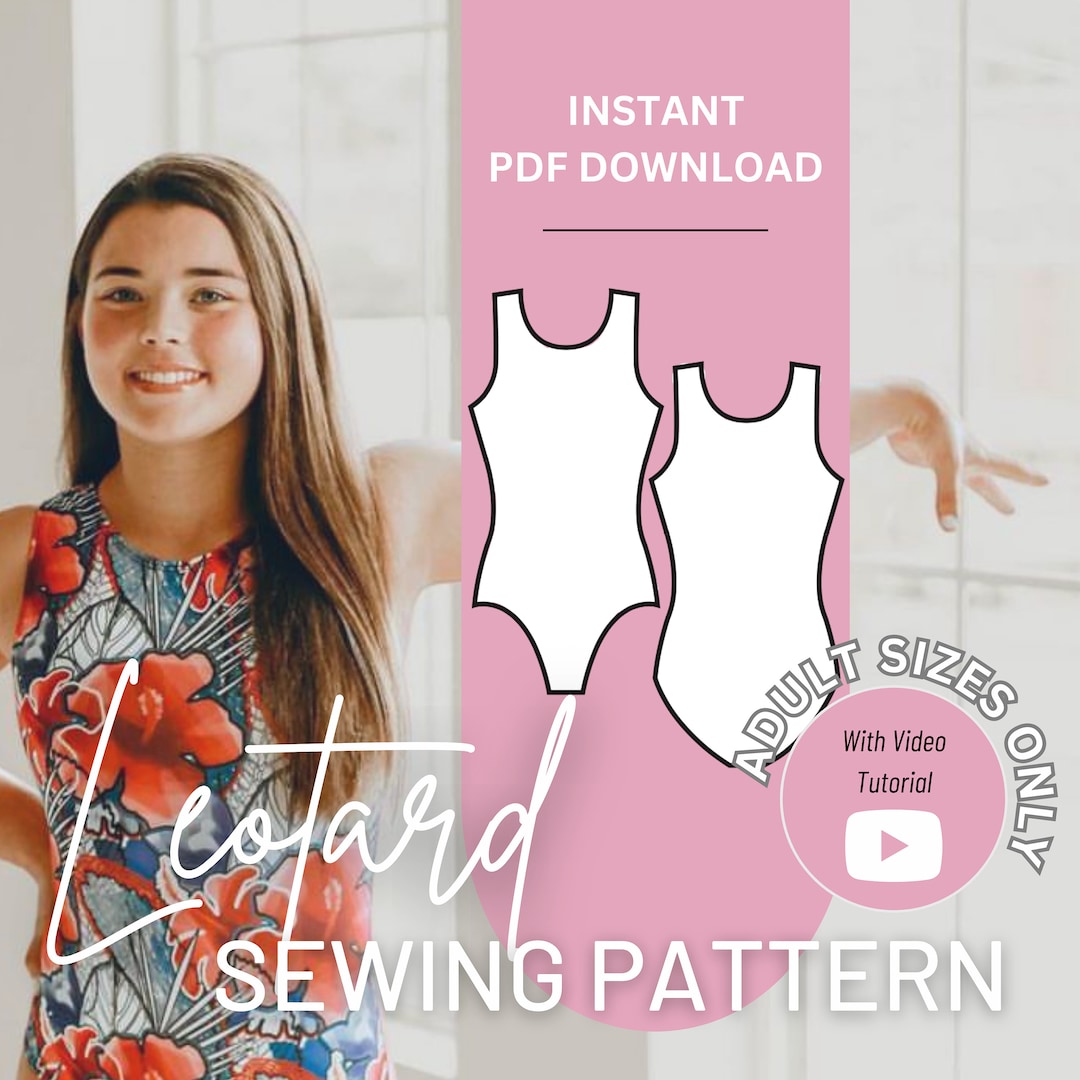 Leotard Sewing Pattern, Tank Leotard Sewing Pattern, Leotard Pattern, Best Fitting Leotard