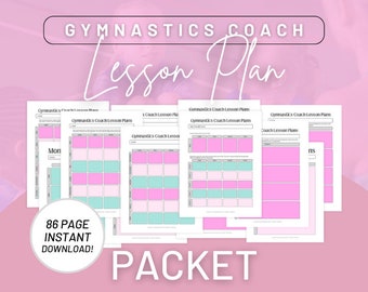 Planes de lecciones para entrenadores de gimnasia, plantillas de planes de lecciones, plantillas de planes de lecciones para entrenadores de gimnasia, plantillas de planes de lecciones digitales