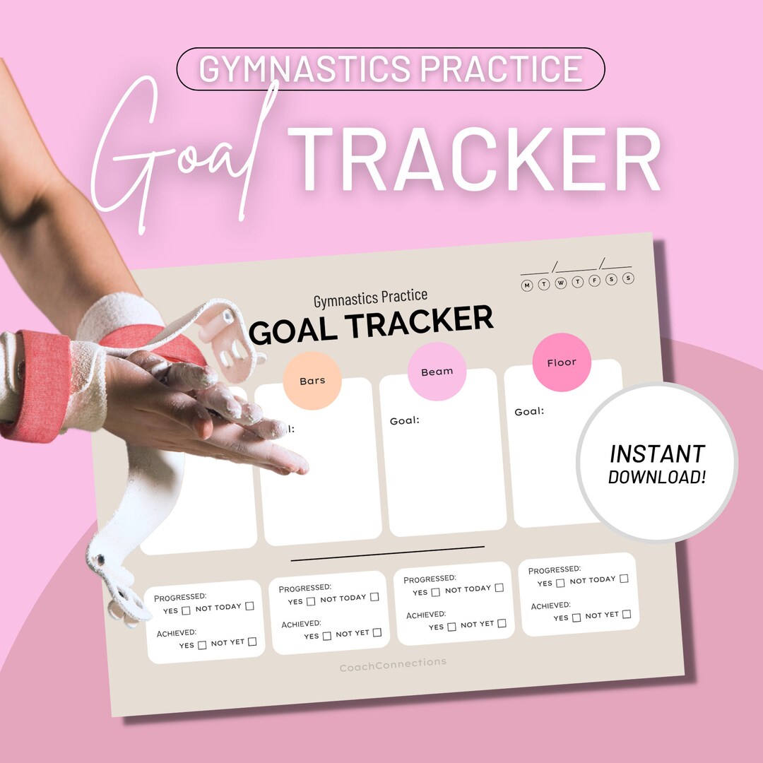 Gymnastics Practice Goal Sheet, Daily Gymnastics Practice Goal Sheet