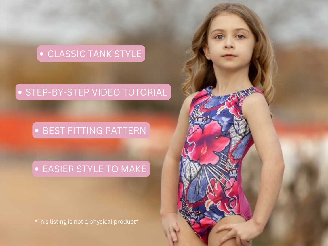 Leotard Sewing Pattern Tank Leotard Sewing Pattern Leotard Etsy