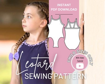 Patrón de costura de leotardo, patrón de costura de leotardo cami, patrón de leotardo, patrón de leotardo que mejor se ajusta, patrón de leotardo de gimnasia, leotardo de bricolaje