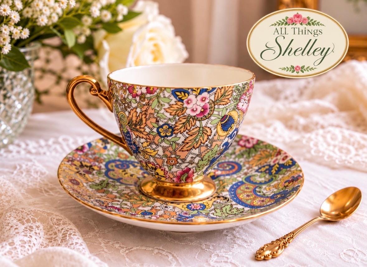 Shelley tea set - Etsy 日本