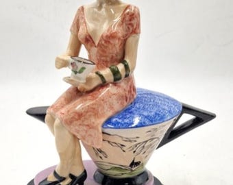 Figura Art Déco de Peggy Davies "Susie Cooper", prueba de artista excepcional