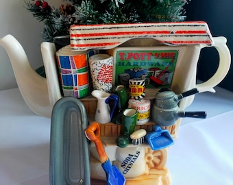 Paul Cardew T. Pott & Sons Hardware Market Stall Tea Pot Retired