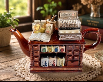 Novelty Teapot 'THE TEA TOASTER' by Teapottery Company, Cream
