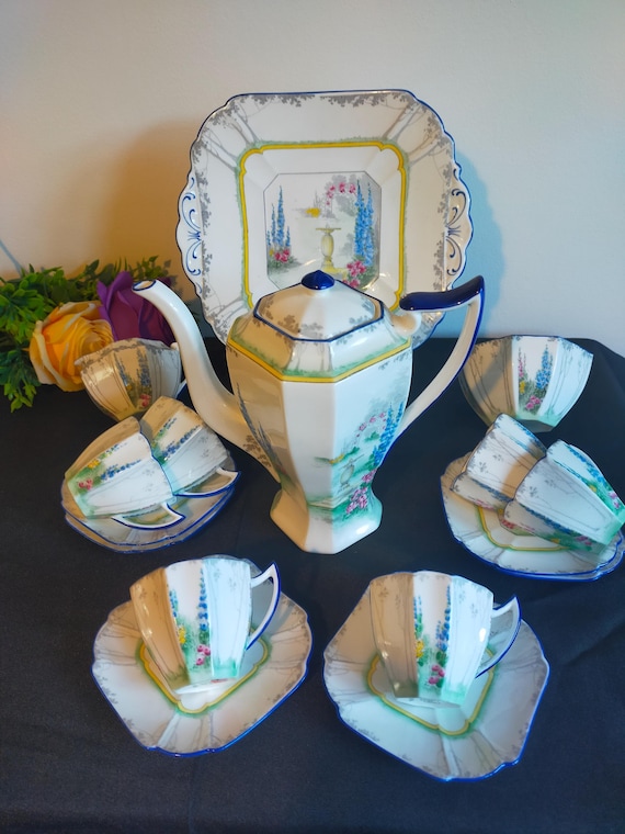 シェリー クイーンアン マイガーデン カップ ソーサー プレート トリオ