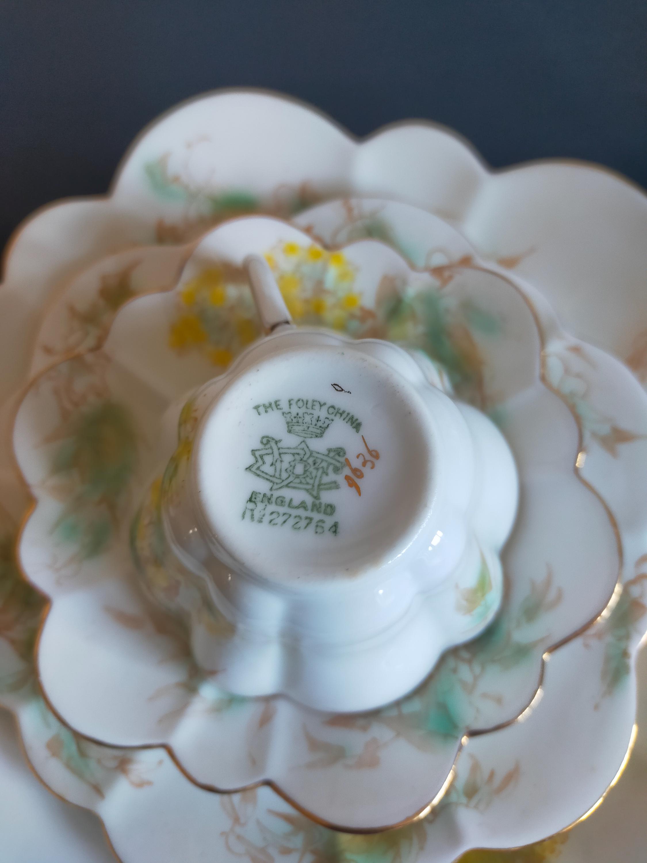 Antique Wileman Foley China Set, Daisy & Snowdrop Pattern - Etsy