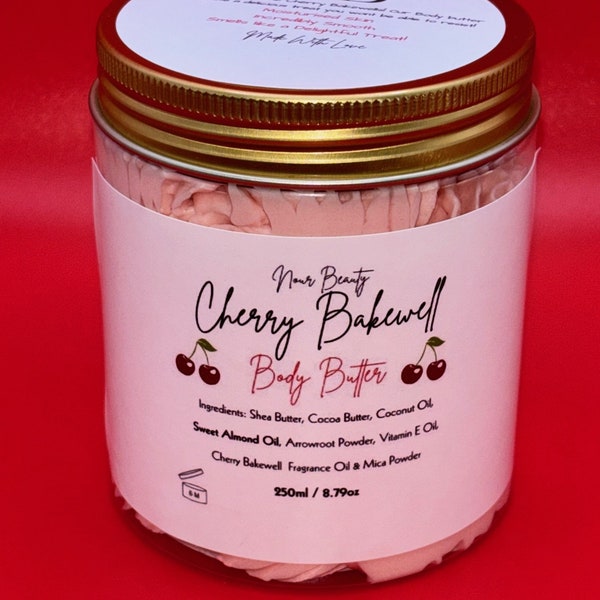 Cherry Bakewell Body Butter 250ml jar