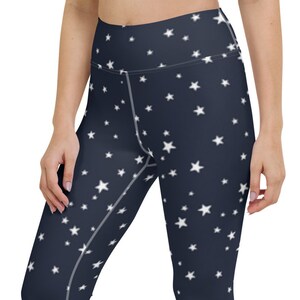 Yoga capri leggings stars yoga capris, capri pants, yoga pants, yoga wear, workout pants, capri leggings, cropped pants, yoga tights