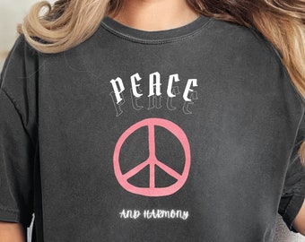 Peace unisex garment-dyed heavyweight t-shirt