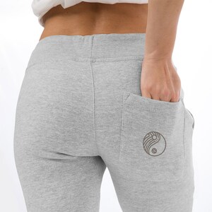 Pantaloni da jogging in pile premium unisex Ying Yang, pantaloni da yoga, pantaloni Zen, pantaloni comodi, pantaloni da jogging da yoga, pantaloni grafici yoga, pantaloni della tuta da yoga, pantaloni Boho