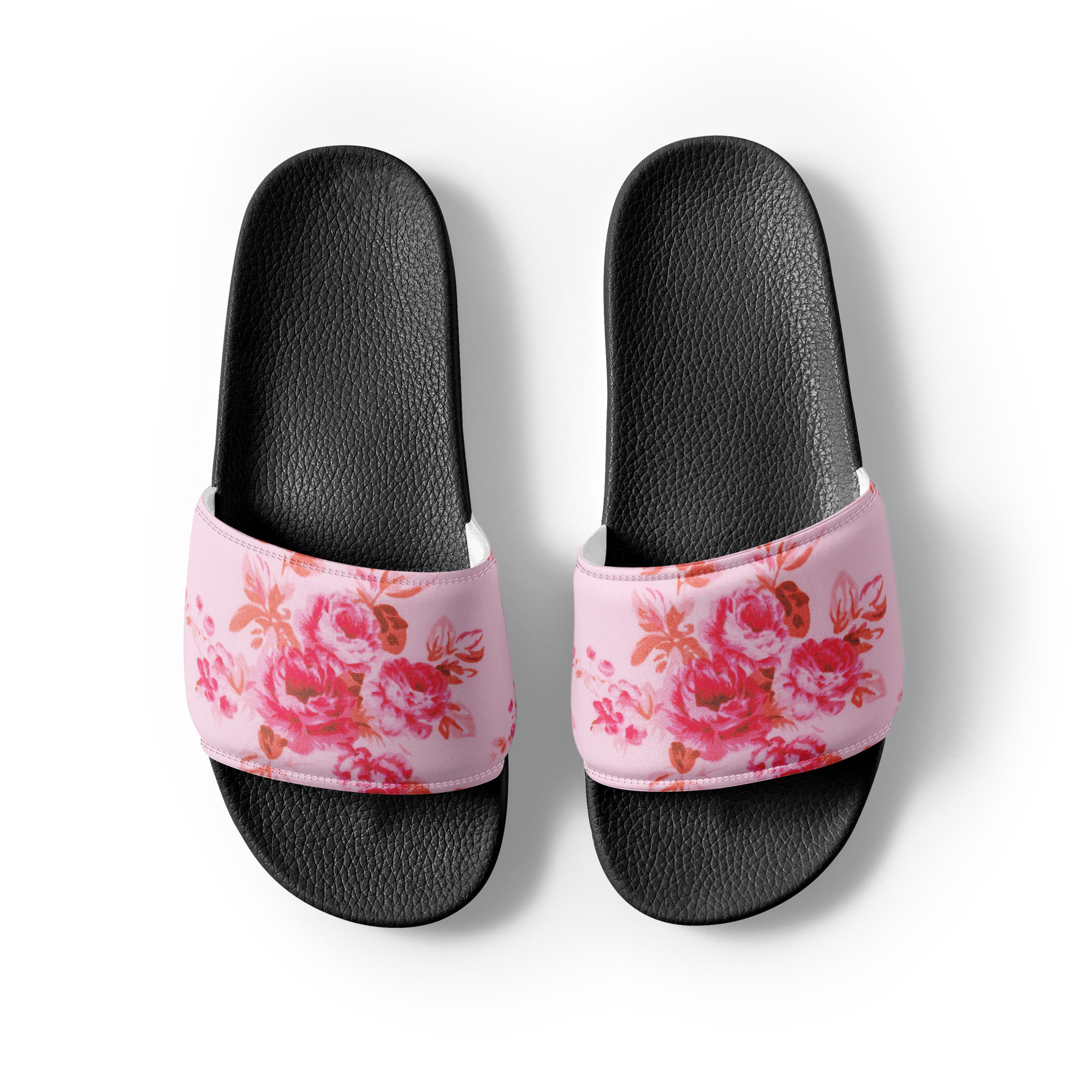 Pink Roses Women's Slides - Etsy