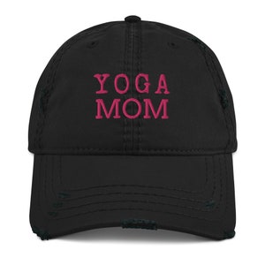 Yoga Mama Distressed Baseball Mütze, Papa Hut, Baseball Mütze, Geschenk für Hutliebhaber, Yoga Hut, Yoga Symbol Hut, Yoga tragen
